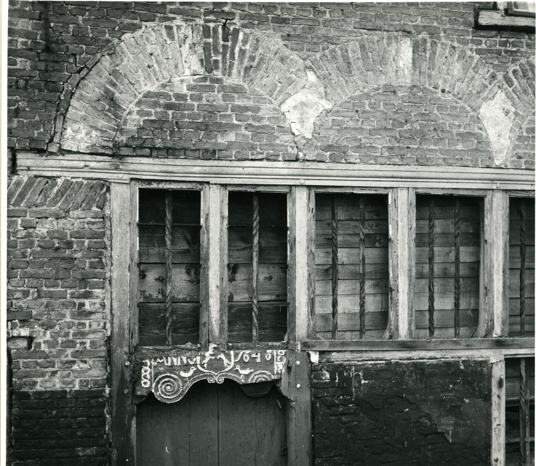 Boerderij uit 1646, Meerkerk, 1966 (zwart-wit negatief)