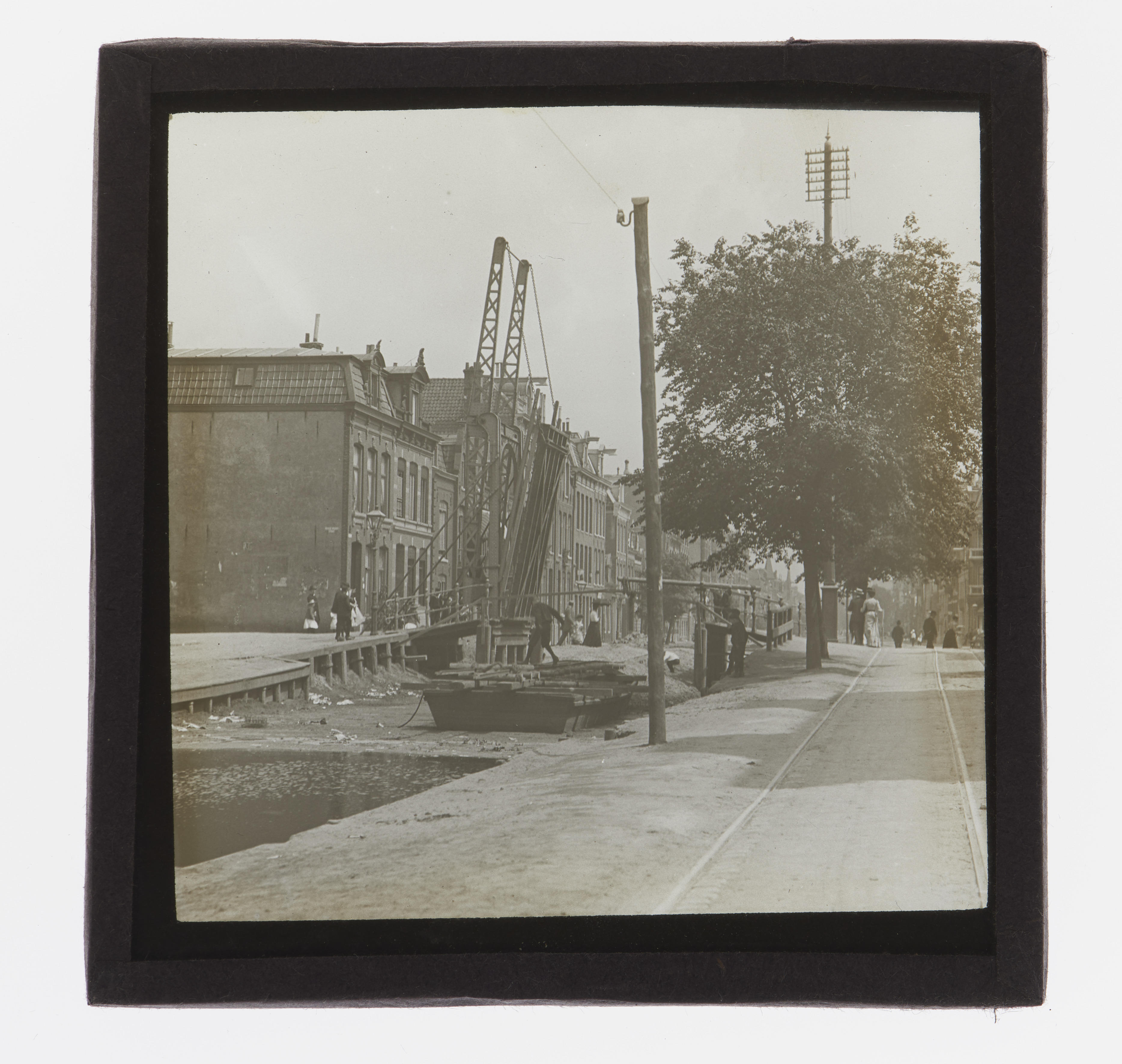 Projectieplaat voor een toverlantaarn