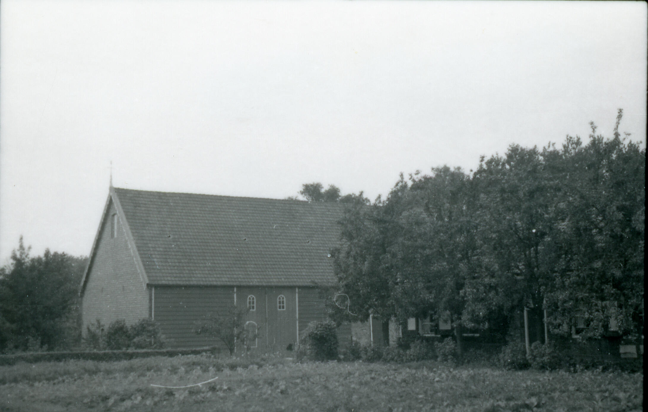 Boerderij, Oostkapelle, 1939 (zwart-wit foto)