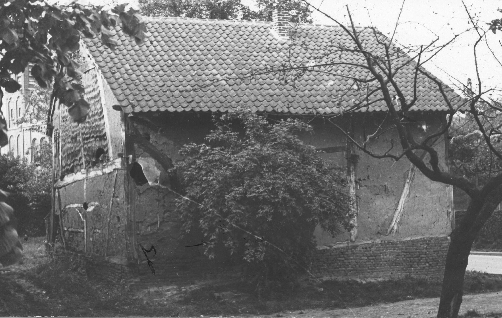 Boerderij, Einighausen, 1937 (zwart-wit foto)