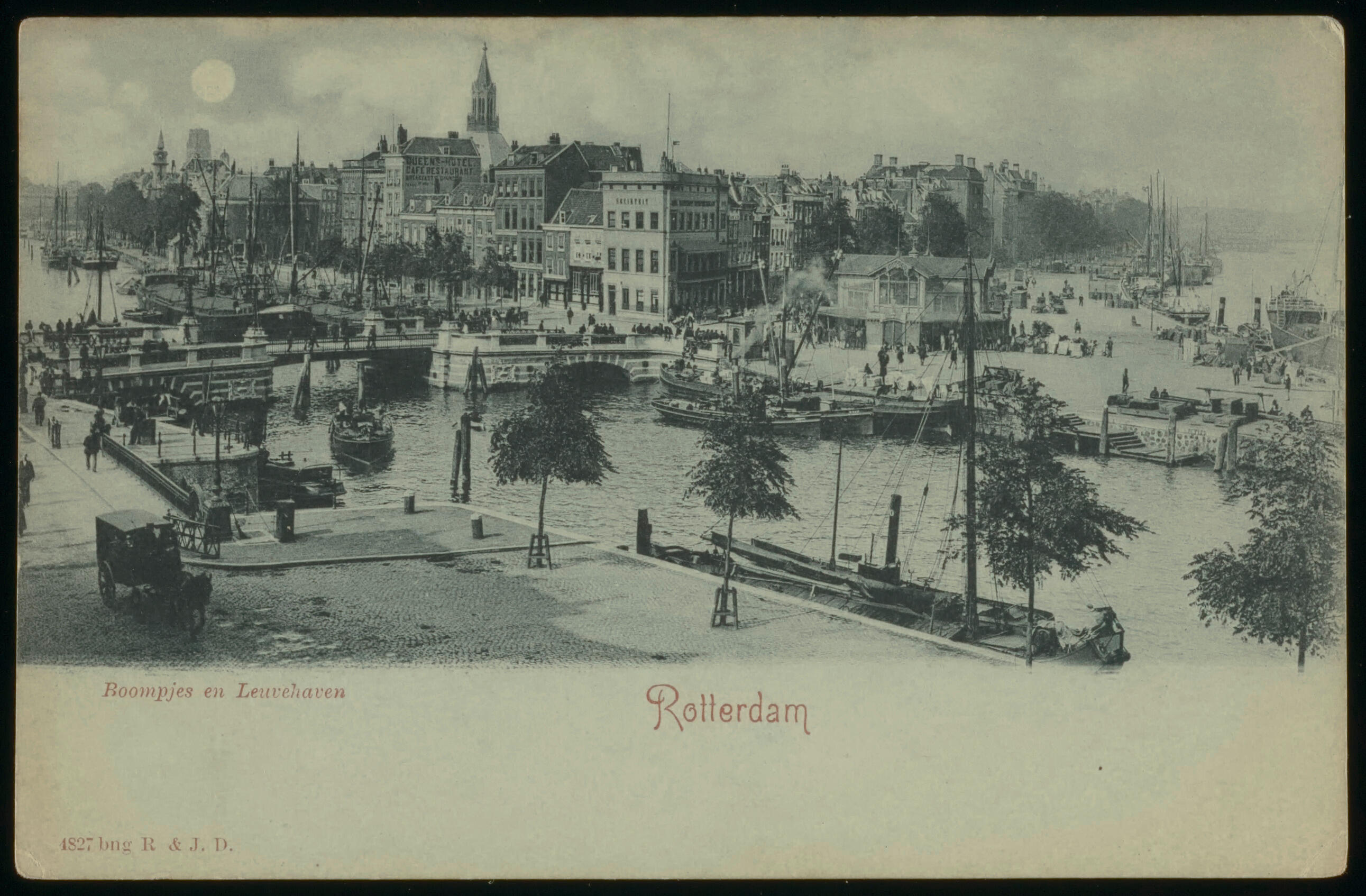 Boompjes en Leuvehaven - Rotterdam (ansichtkaart)