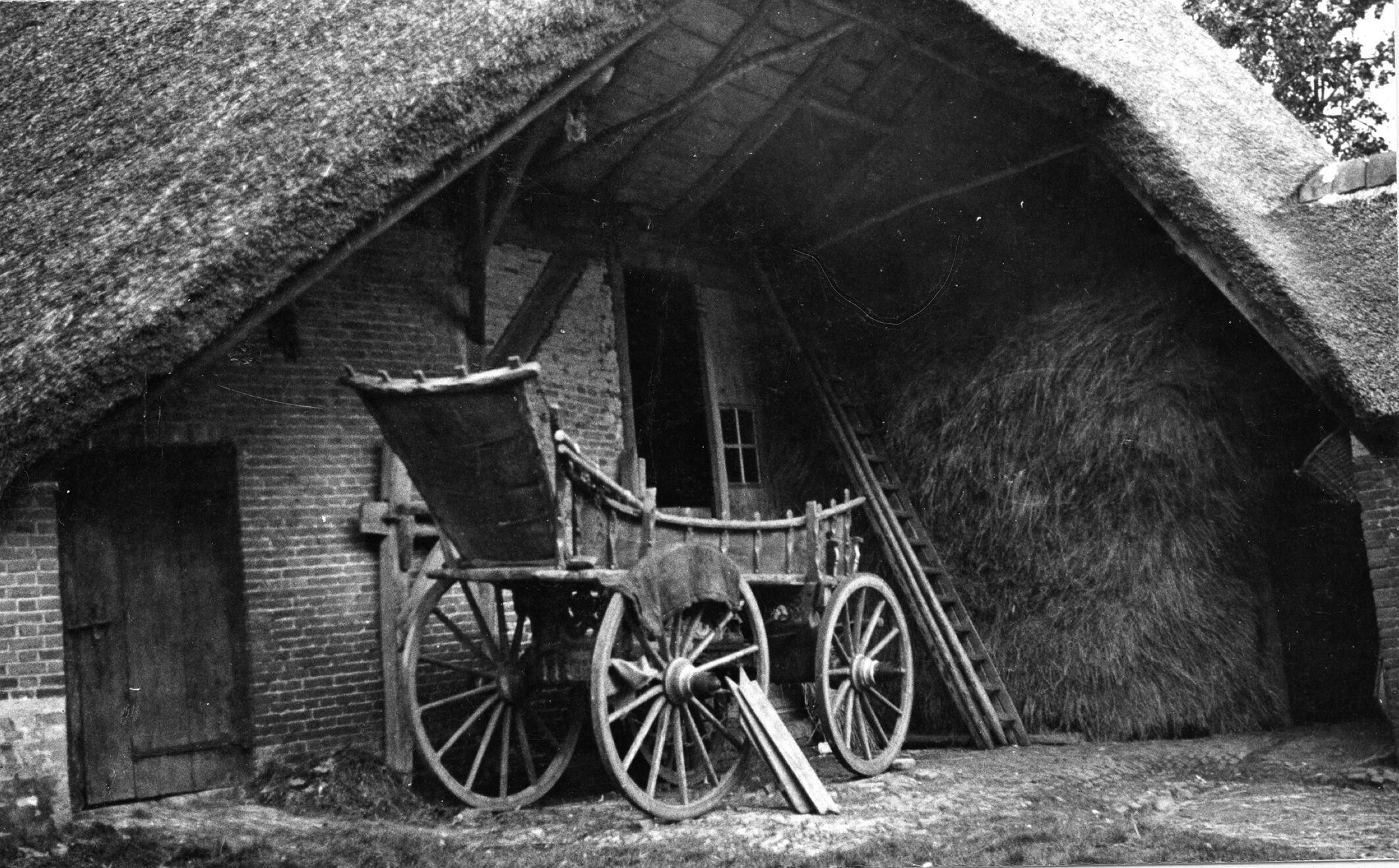 Boerderij, Kerkwijk, 1936 (zwart-wit foto)