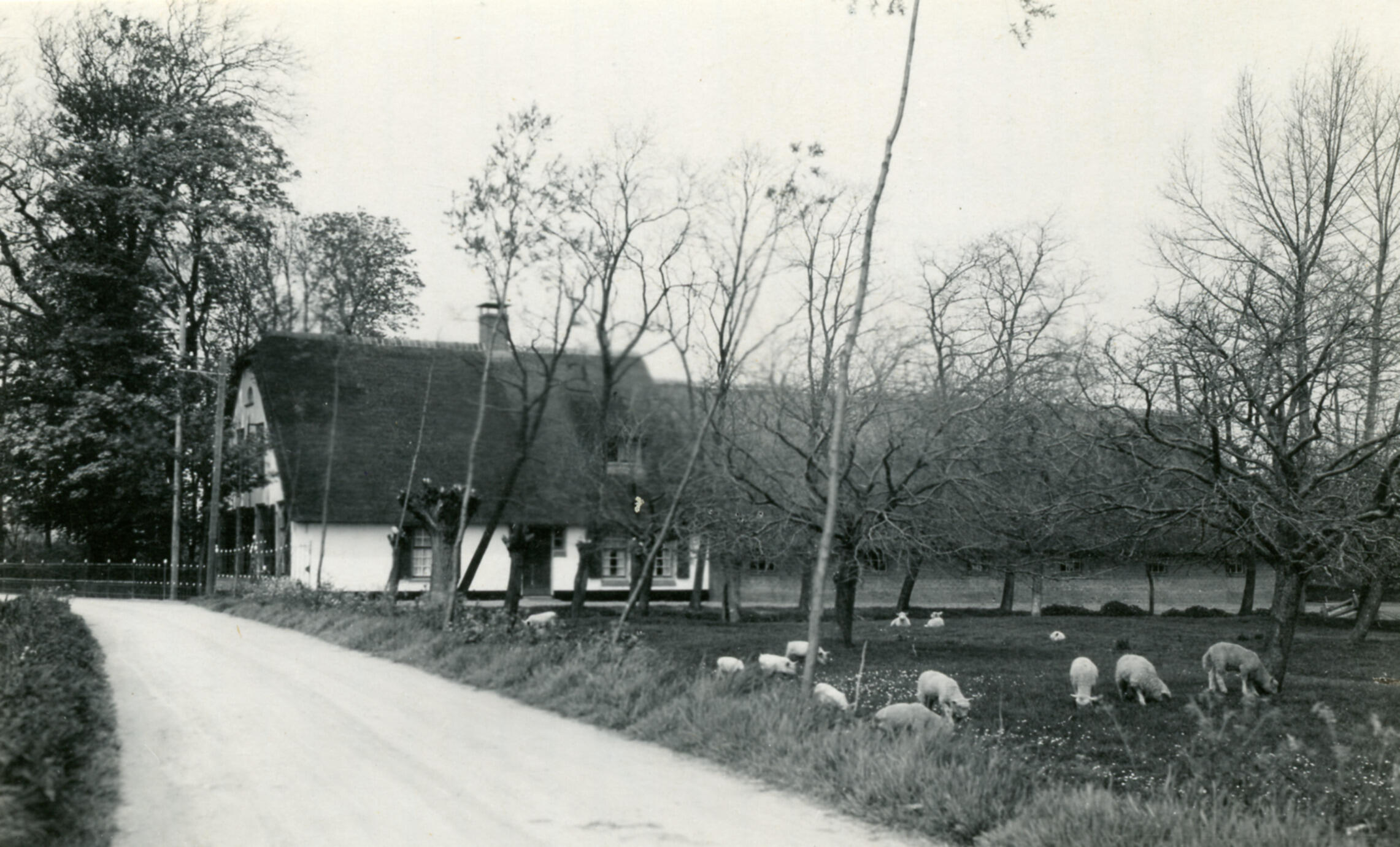 Boerderij, Montfoort, 1939 (zwart-wit foto)