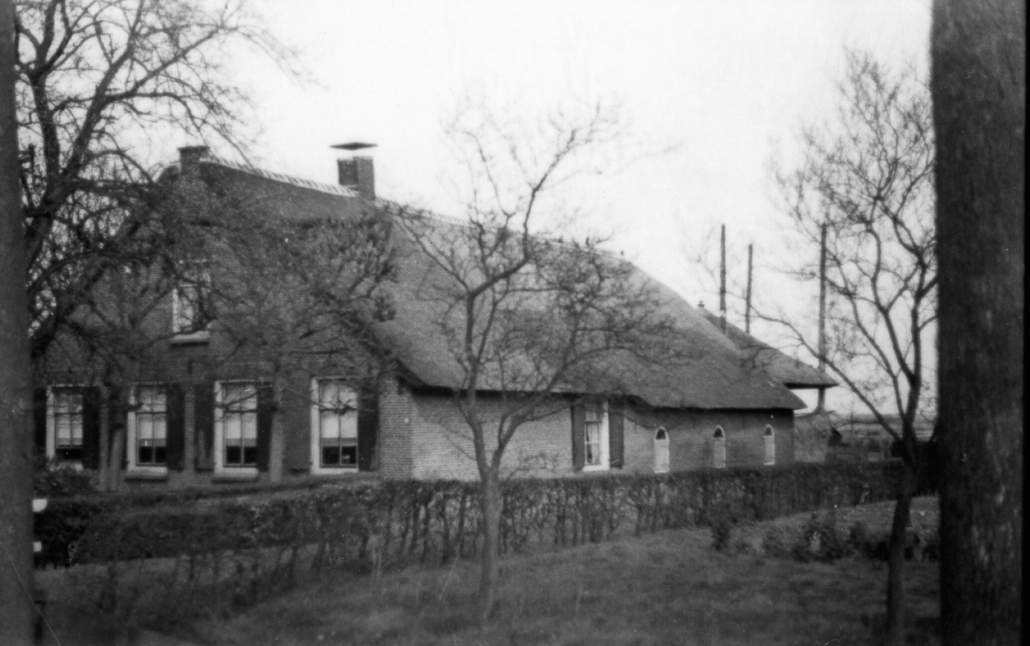 Boerderij, Westbroek, 1938 (zwart-wit negatief)