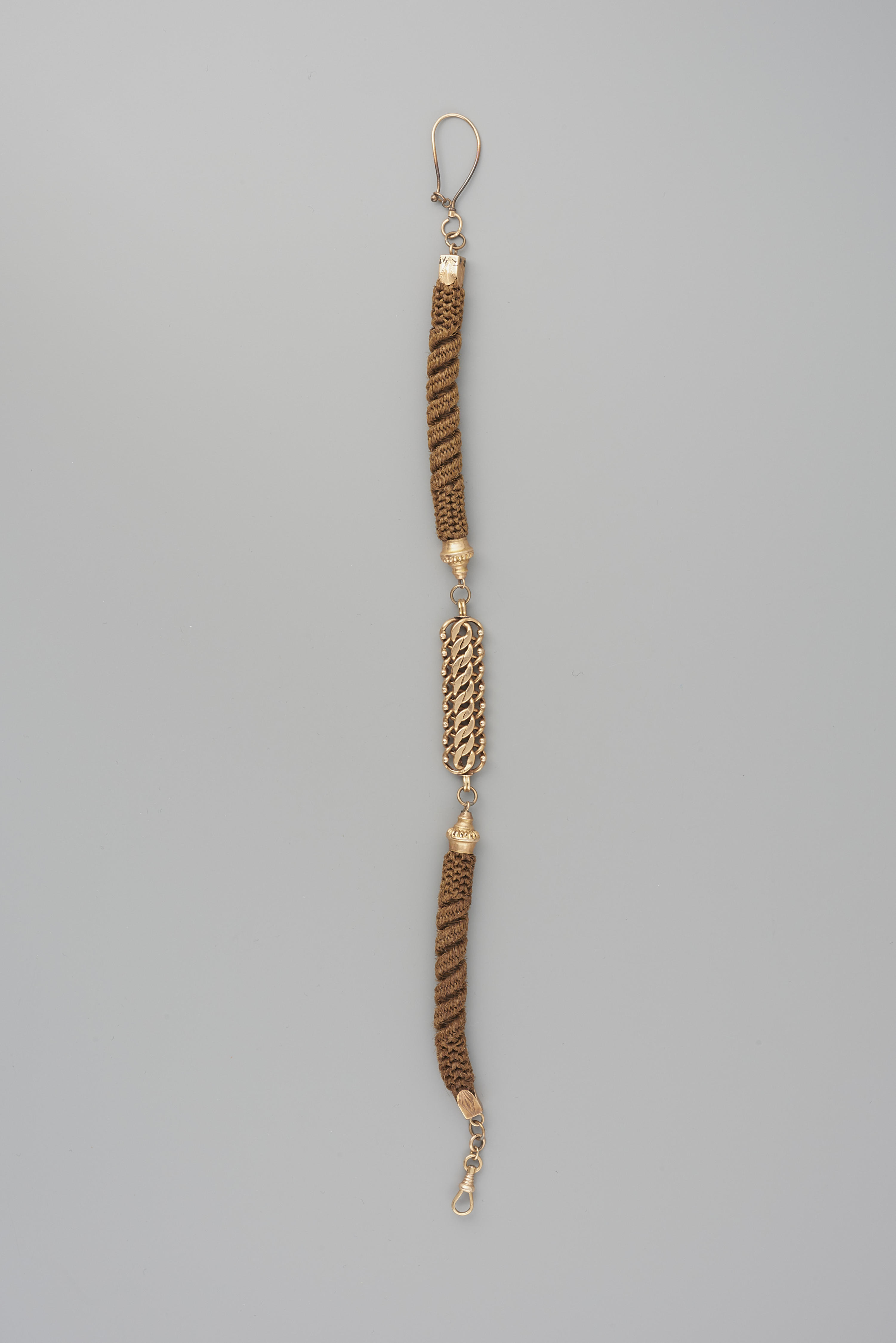 Horlogeketting met haarwerk, Noord-Holland, 1865–1875