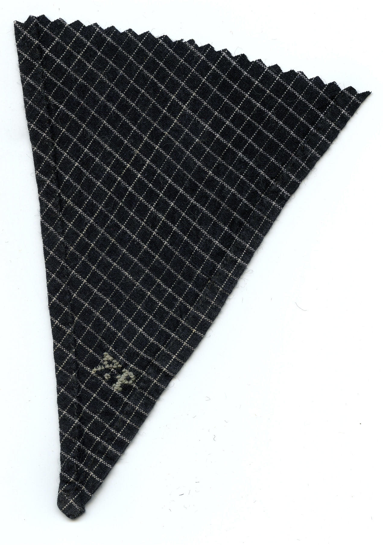 Fragment van een halsdoek, Marken, 1900-1975 (staal (monster))