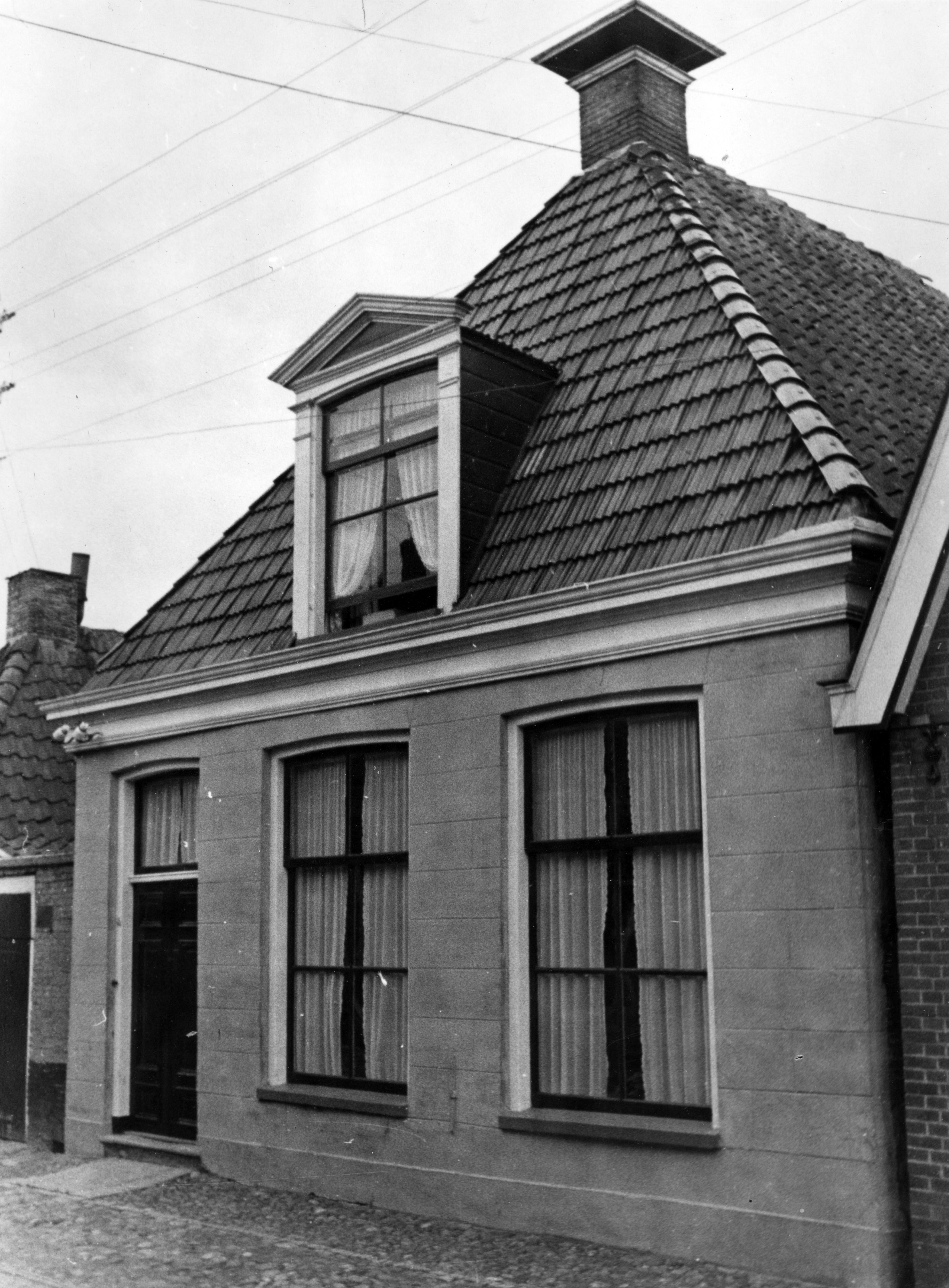Middenstandswoning, Hindeloopen, 1943 (zwart-wit negatief)