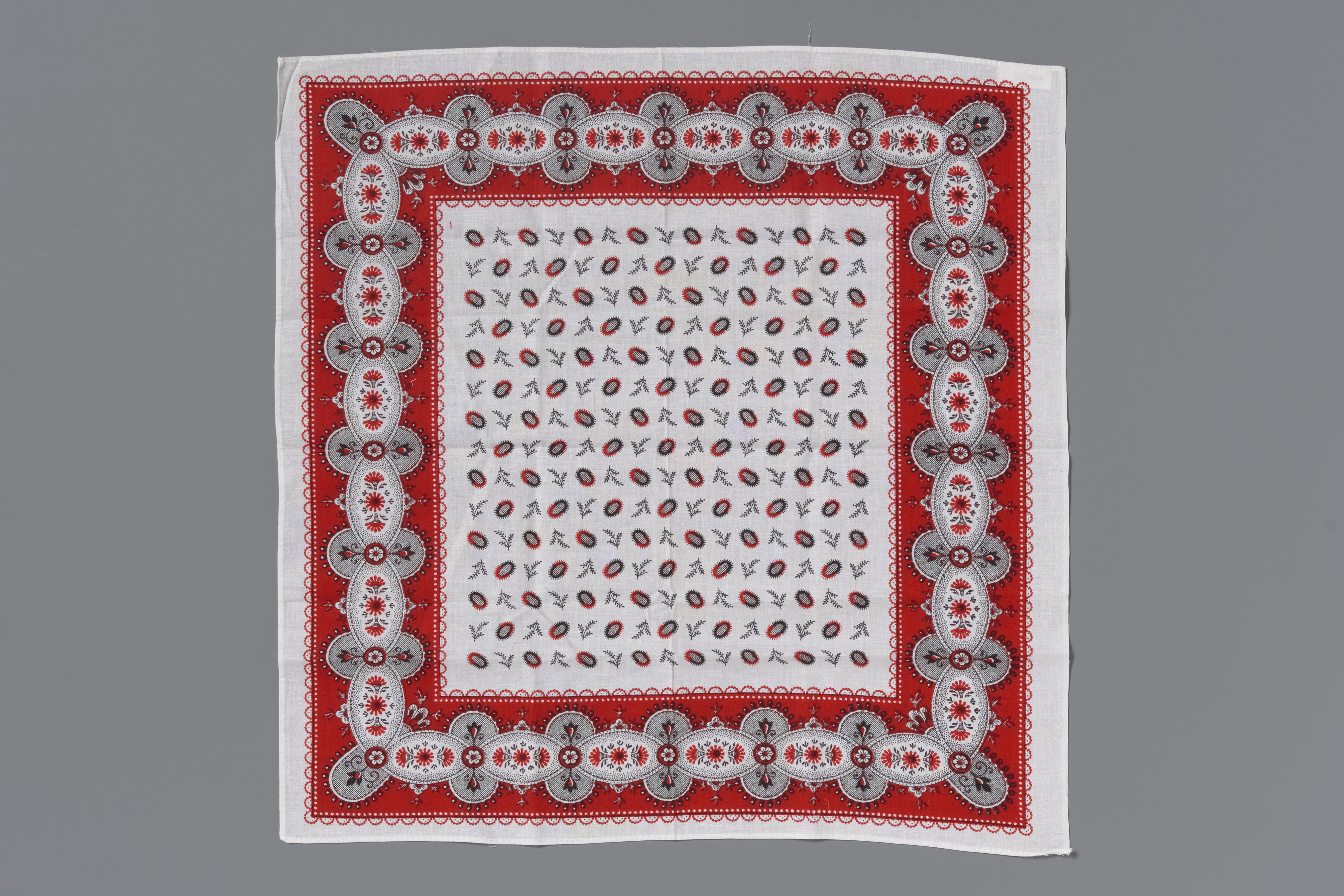 Bedrukte katoenen zakdoek