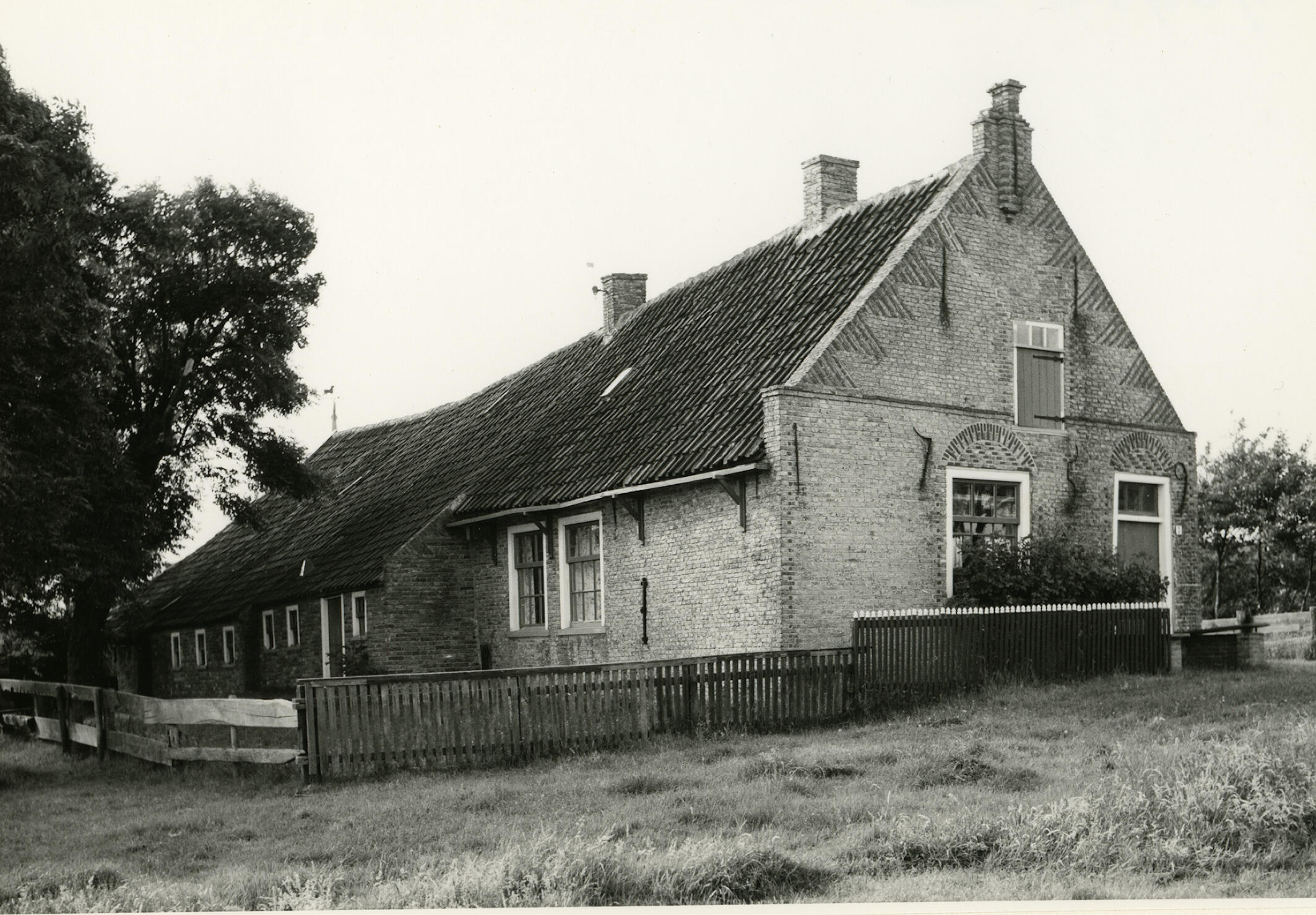 Boerderij 'het Spylske Hûs, Formerum, 1965 (zwart-wit negatief)
