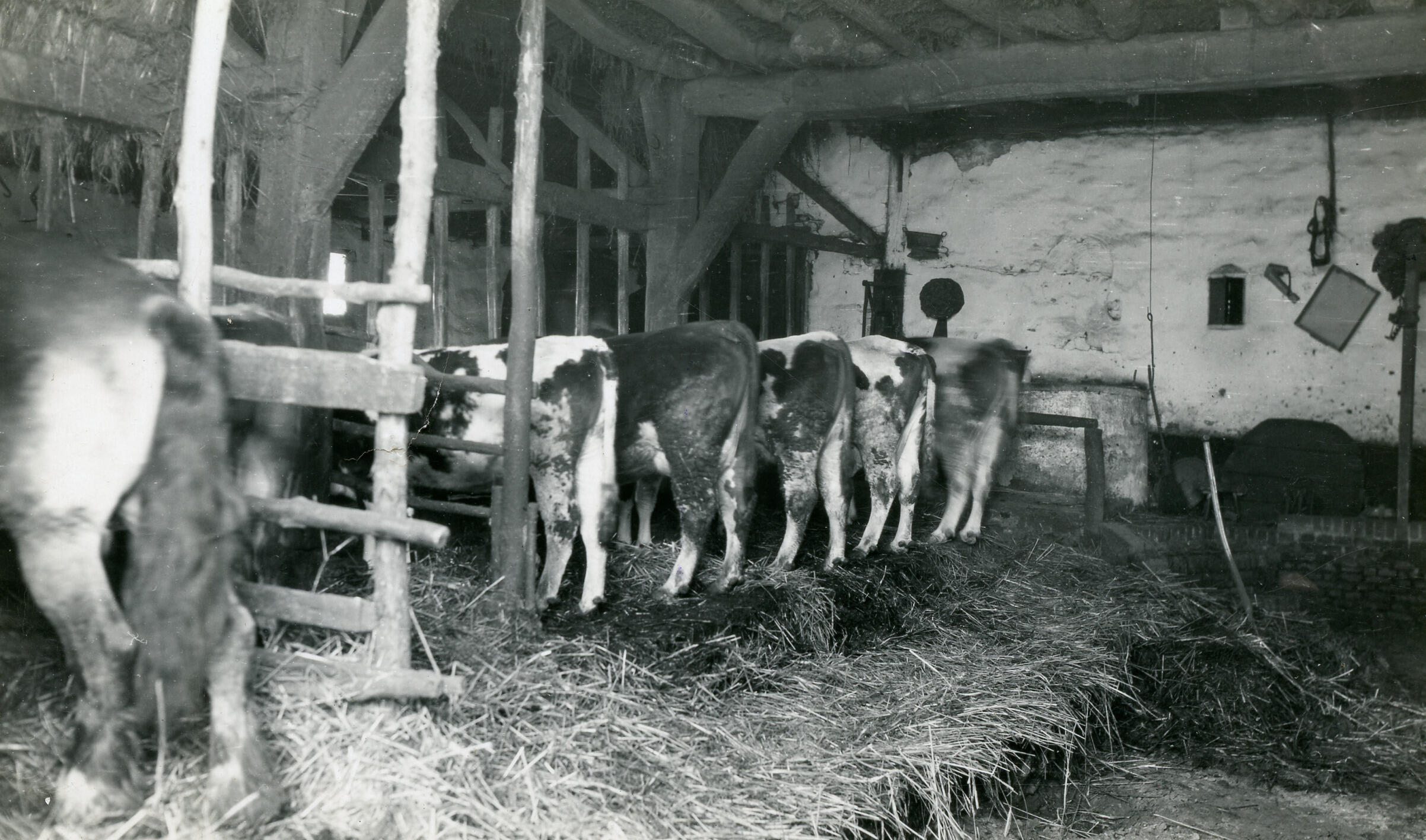 Stalinterieur, Liempde, 1936 (zwart-wit foto)
