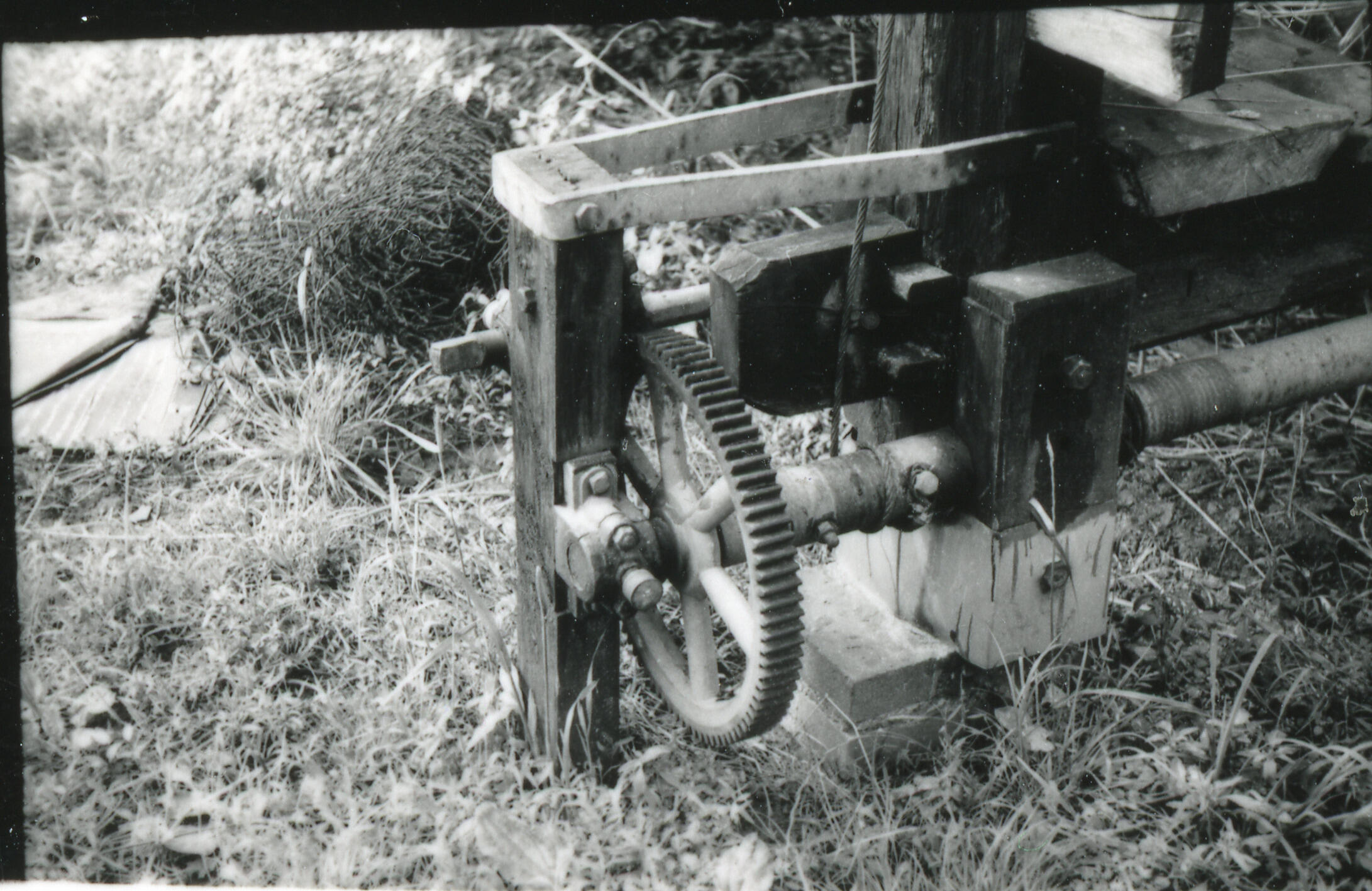 Windas van een hooiberg, Winterswijk, 1939 (zwart-wit foto)