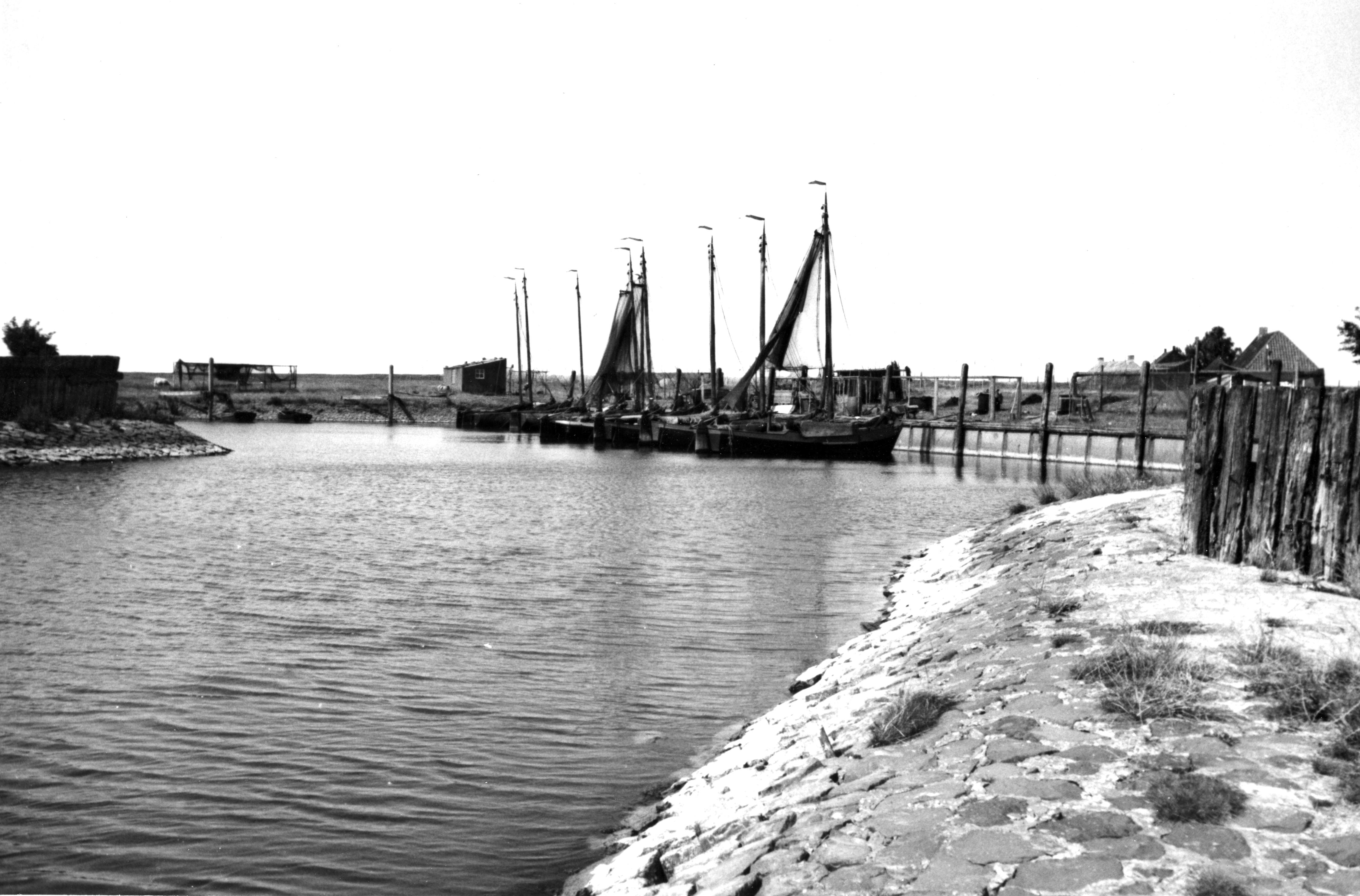 Haven, Laaxum, 1944 (zwart-wit foto)