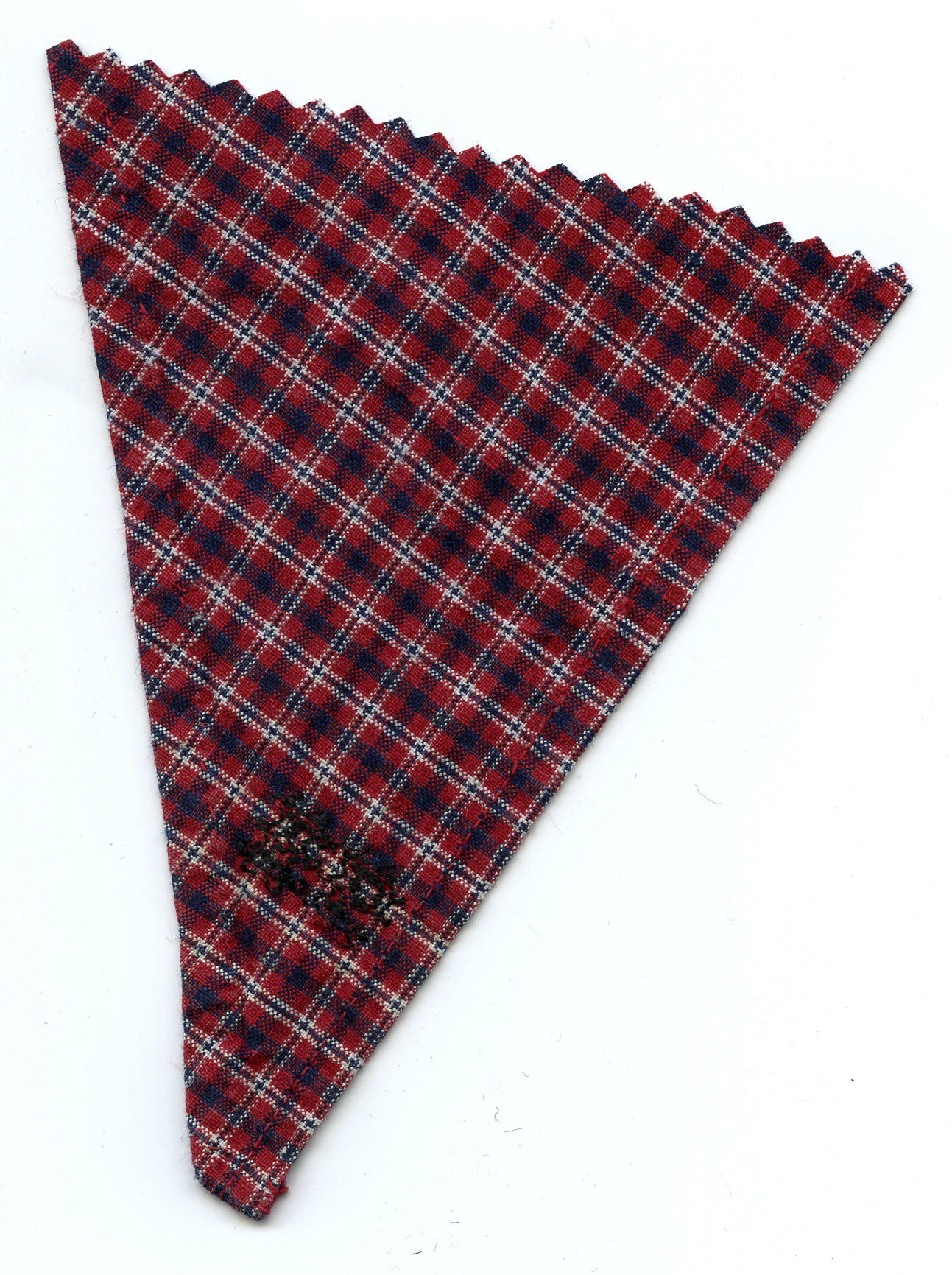 Fragment van een halsdoek, Marken, 1900-1975 (staal (monster))