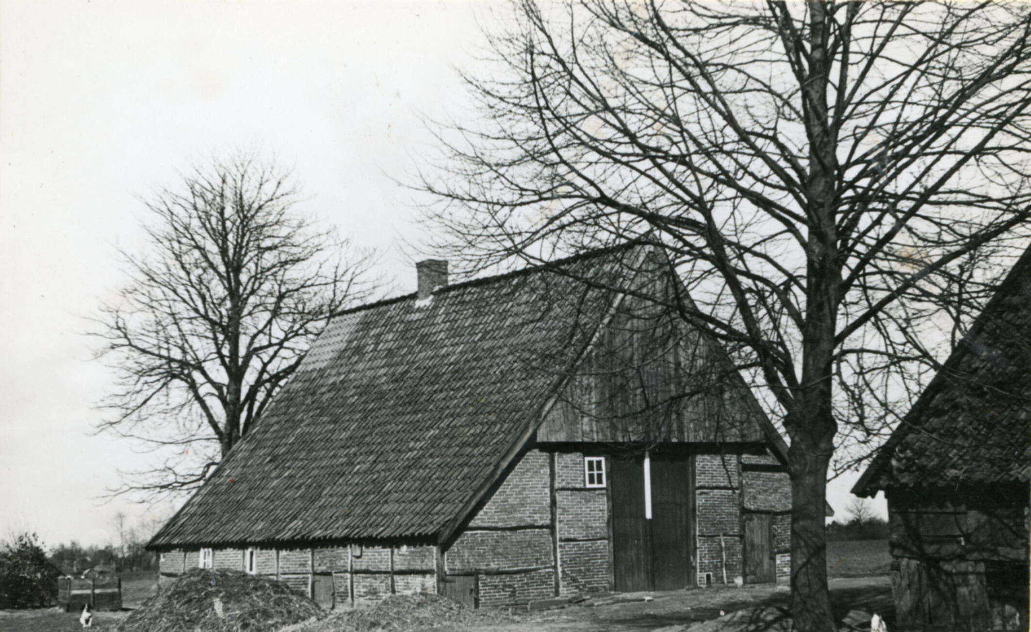 Boerderij, Mekkelhorst, 1939 (zwart-wit foto)