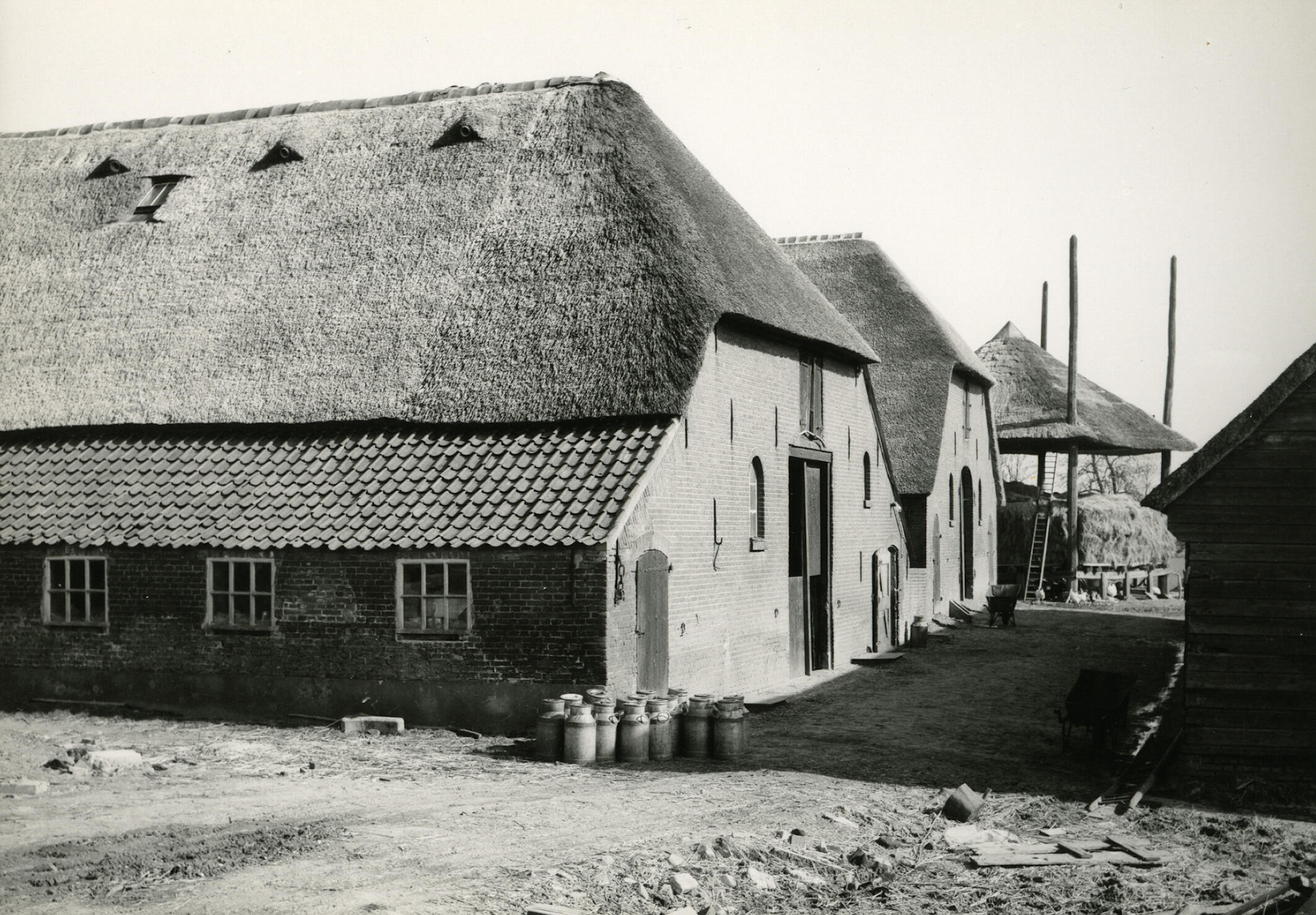 Boerderij 'Groot Breedslag', Maurik, 1966 (zwart-wit negatief)
