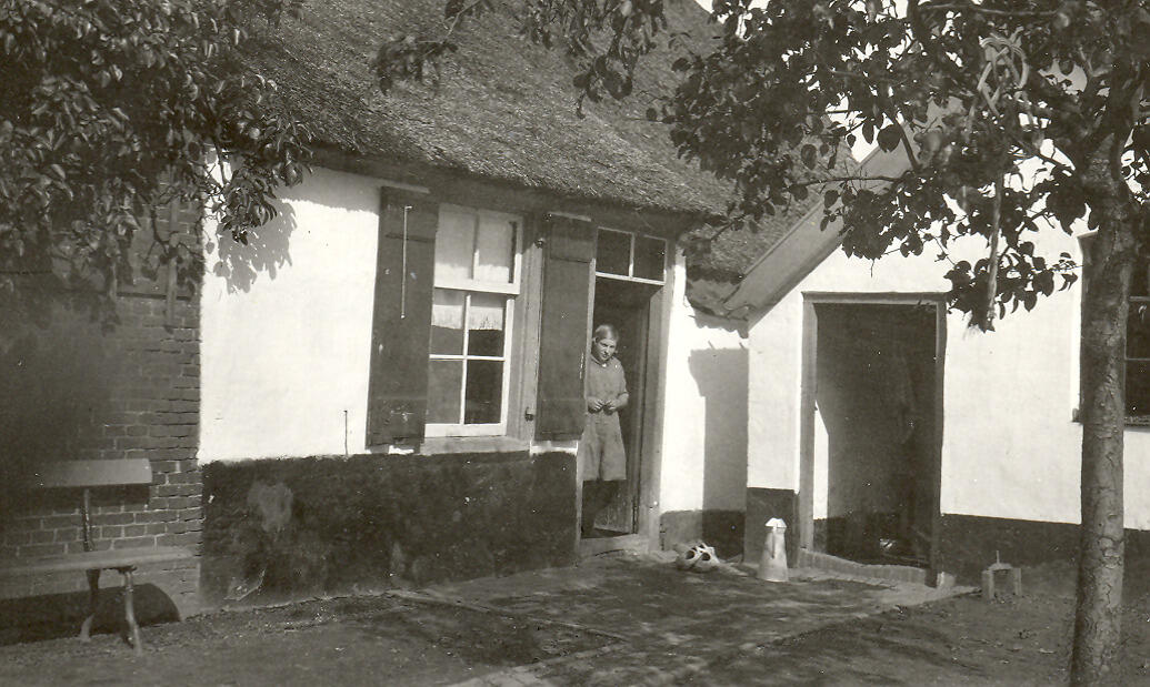 Boerderij, Eck en Wiel, 1928 (zwart-wit foto)