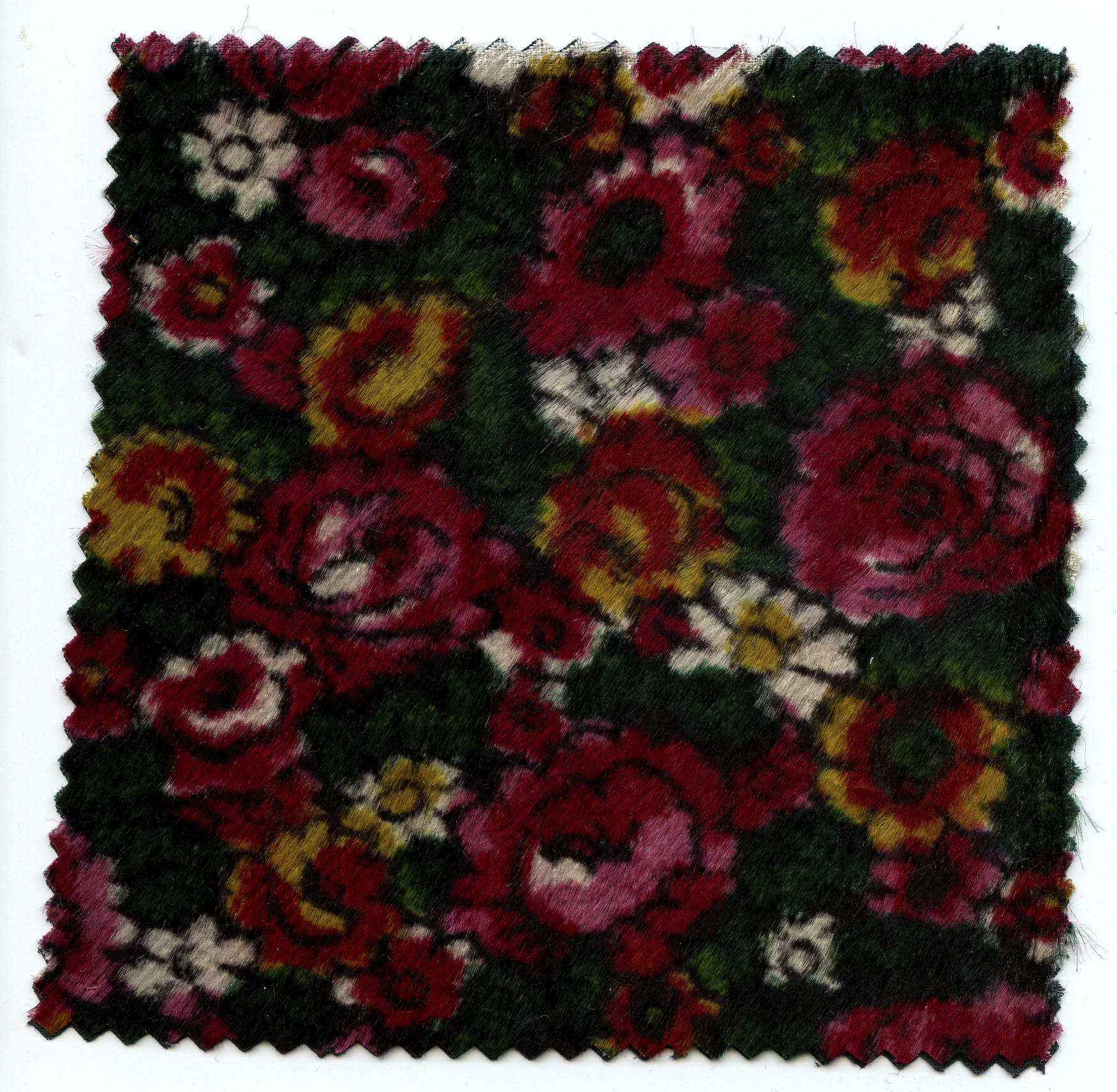 Stof voor kroplappen en schouderdoeken, Zuid-Beveland (staal (monster))